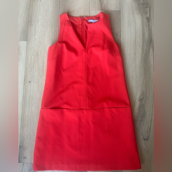 Antonio Melani Red Sleeveless Shift Dress Size 2 | Classic Tailored Mini - Picture 2 of 4